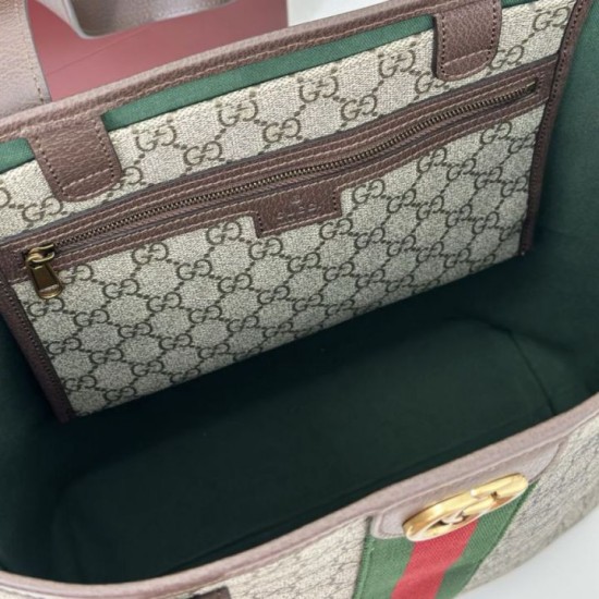 Replica Bora Pari tote media Gucci Ophidia 834465 in tessuto GG marrone