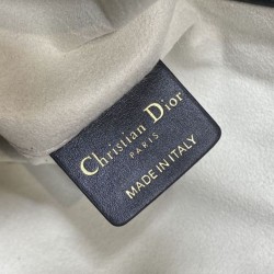 Replica Borse Tote Dior Toujours piccola/media/grande in pelle di vitello macrocannage Bianco
