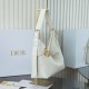 Replica Borse  Alta Qualità hobo Dior Voyage piccola/media piatta Macrocannage Bianco
