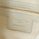 Replica Borse  Alta Qualità hobo Dior Voyage piccola/media piatta Macrocannage Bianco