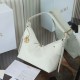 Replica Borse  Alta Qualità hobo Dior Voyage piccola/media piatta Macrocannage Bianco