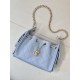 Replica Borse Imitazioni hobo piccola Chanel 25 AS5631 Blu