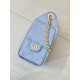 Replica Borse Imitazioni hobo piccola Chanel 25 AS5631 Blu