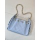 Replica Borse Imitazioni hobo piccola Chanel 25 AS5631 Blu
