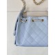 Replica Borse Imitazioni hobo piccola Chanel 25 AS5631 Blu