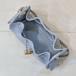 Replica Borse Imitazioni hobo piccola Chanel 25 AS5631 Blu