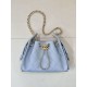 Replica Borse Imitazioni hobo piccola Chanel 25 AS5631 Blu