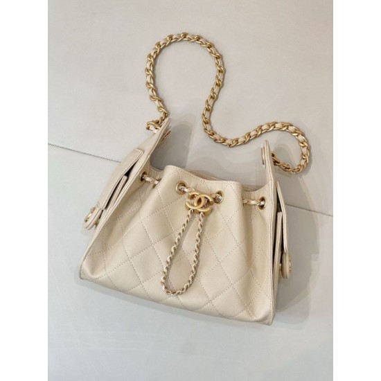 Replica Borsa hobo piccola Chanel 25 AS5631 Albicocca