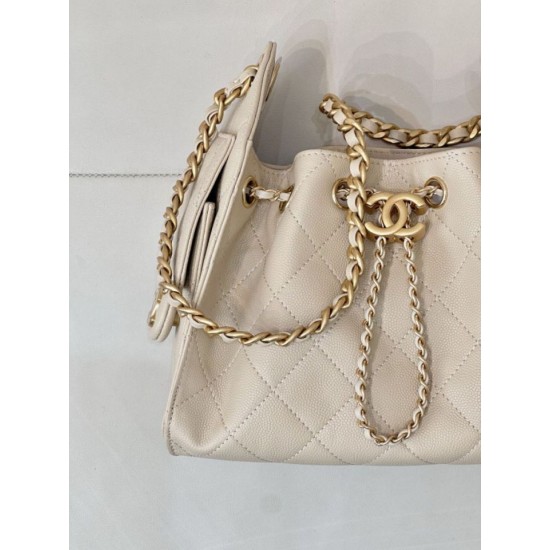 Replica Borsa hobo piccola Chanel 25 AS5631 Albicocca