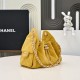 Replica Borsa hobo piccola Chanel 25 AS5631 scamosciata giallo