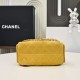 Replica Borsa hobo piccola Chanel 25 AS5631 scamosciata giallo