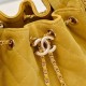 Replica Borsa hobo piccola Chanel 25 AS5631 scamosciata giallo