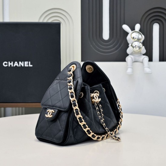 Replica Borsa hobo piccola Chanel 25 AS5631 Nero Imitazioni Replica Borsa hobo piccola Chanel 25 AS5631 Nero