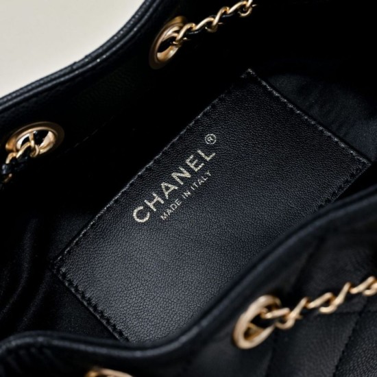Replica Borsa hobo piccola Chanel 25 AS5631 Nero Imitazioni Replica Borsa hobo piccola Chanel 25 AS5631 Nero