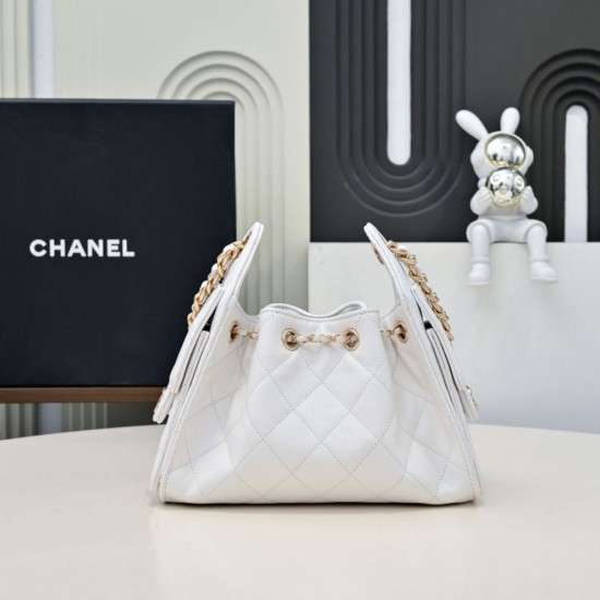 Replica Borsa hobo piccola Chanel 25 AS5631 Bianco Imitazioni Replica Borsa hobo piccola Chanel 25 AS5631 Bianco