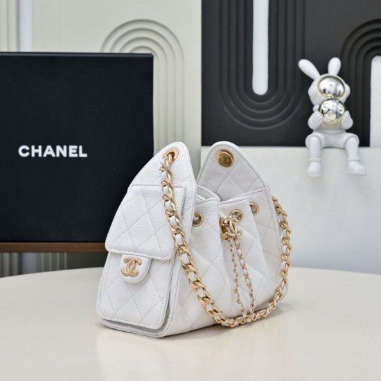 Replica Borsa hobo piccola Chanel 25 AS5631 Bianco Imitazioni Replica Borsa hobo piccola Chanel 25 AS5631 Bianco