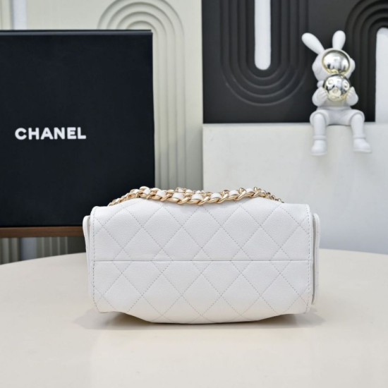 Replica Borsa hobo piccola Chanel 25 AS5631 Bianco Imitazioni Replica Borsa hobo piccola Chanel 25 AS5631 Bianco