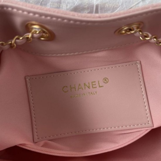 Replica Borsa hobo piccola Chanel 25 AS5631 scamosciata Rosa