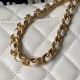 Replica Borse  Chanel Flap 25K AS5813 AS5814 Manico con diamanti smerigliati Bianco