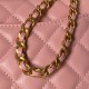 Replica Borsa Chanel Flap 25K AS5813 AS5814 Manico con diamanti smerigliati Rosa Imitazioni Replica Borsa Chanel Flap 25K AS5813 AS5814 Manico con diamanti smerigliati Rosa