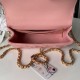 Replica Borsa Chanel Flap 25K AS5813 AS5814 Manico con diamanti smerigliati Rosa Imitazioni Replica Borsa Chanel Flap 25K AS5813 AS5814 Manico con diamanti smerigliati Rosa