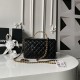 Replica Borse Chanel Flap 25K AS5813 AS5814 Manico con diamanti smerigliati Nero Imitazioni Replica Borse Chanel Flap 25K AS5813 AS5814 Manico con diamanti smerigliati Nero