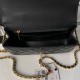 Replica Borse Chanel Flap 25K AS5813 AS5814 Manico con diamanti smerigliati Nero Imitazioni Replica Borse Chanel Flap 25K AS5813 AS5814 Manico con diamanti smerigliati Nero