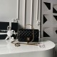 Replica Borse Chanel Flap 25K AS5813 AS5814 Manico con diamanti smerigliati Nero Imitazioni Replica Borse Chanel Flap 25K AS5813 AS5814 Manico con diamanti smerigliati Nero