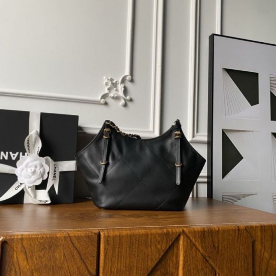 Replica Borsa shopping piccola Chanel AS6015 Nero Imitazioni Replica Borsa shopping piccola Chanel AS6015 Nero
