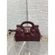 Replica Borsa Dior Jolie Top Handle Mini Cannage Chain bordeaux Imitazioni Replica Borsa Dior Jolie Top Handle Mini Cannage Chain bordeaux