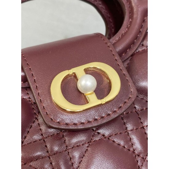 Replica Borsa Dior Jolie Top Handle Mini Cannage Chain bordeaux Imitazioni Replica Borsa Dior Jolie Top Handle Mini Cannage Chain bordeaux