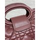 Replica Borsa Dior Jolie Top Handle Mini Cannage Chain bordeaux Imitazioni Replica Borsa Dior Jolie Top Handle Mini Cannage Chain bordeaux