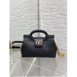Borsa a mano Dior Jolie Top Handle Mini Chain nera Borsa a mano Dior Jolie Top Handle Mini Chain nera