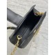 Replica Borsa a mano Dior Jolie Top Handle Mini Chain nera Imitazioni Replica Borsa a mano Dior Jolie Top Handle Mini Chain nera