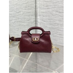 Borse a mano Dior Jolie Top Handle Mini Chain bordeaux Borse a mano Dior Jolie Top Handle Mini Chain bordeaux