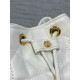 Replica Dior piccola borsa a secchiello Dior Caro Latte Macrocannage Bianco Imitazioni Replica Dior piccola borsa a secchiello Dior Caro Latte Macrocannage Bianco