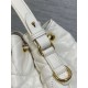 Replica Dior piccola borsa a secchiello Dior Caro Latte Macrocannage Bianco Imitazioni Replica Dior piccola borsa a secchiello Dior Caro Latte Macrocannage Bianco
