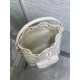 Replica Dior piccola borsa a secchiello Dior Caro Latte Macrocannage Bianco Imitazioni Replica Dior piccola borsa a secchiello Dior Caro Latte Macrocannage Bianco