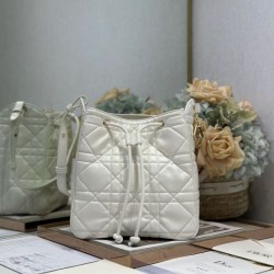 Replica Borsa Dior D-Motion con cintura in pelle di agnello taglia 163 microchip bianca