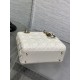 Replica Dior Lady Dior My ABCDior Borsa  1:1 piccola con manico superiore Nero/bianco