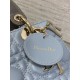 Replica Dior Lady Dior My ABCDior Borse Firmate piccola con manico superiore blu/grigio Imitazioni Replica Dior Lady Dior My ABCDior Borse Firmate piccola con manico superiore blu/grigio