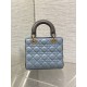 Replica Dior Lady Dior My ABCDior Borse Firmate piccola con manico superiore blu/grigio Imitazioni Replica Dior Lady Dior My ABCDior Borse Firmate piccola con manico superiore blu/grigio