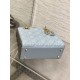 Replica Dior Lady Dior My ABCDior Borse Firmate piccola con manico superiore blu/grigio Imitazioni Replica Dior Lady Dior My ABCDior Borse Firmate piccola con manico superiore blu/grigio