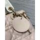 Replica Dior Lady Dior My ABCDior Borsa piccola con manico superiore rosa/bianco Imitazioni Replica Dior Lady Dior My ABCDior Borsa piccola con manico superiore rosa/bianco