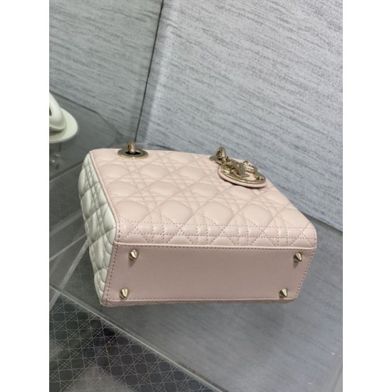 Replica Dior Lady Dior My ABCDior Borsa piccola con manico superiore rosa/bianco Imitazioni Replica Dior Lady Dior My ABCDior Borsa piccola con manico superiore rosa/bianco