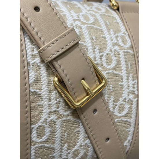 Replica Borsa Dior Groove 20 in tela jacquard Dior Oblique beige Imitazioni Replica Borsa Dior Groove 20 in tela jacquard Dior Oblique beige