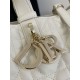 Replica Borsa Tote Dior Toujours mini in Macrocannage bianco Imitazioni Replica Borsa Tote Dior Toujours mini in Macrocannage bianco