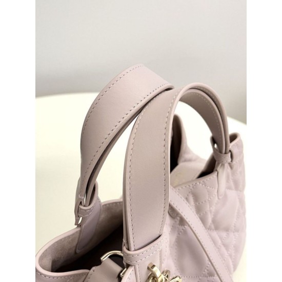 Replica Borsa Tote Dior Toujours mini in Macrocannage rosa Imitazioni Replica Borsa Tote Dior Toujours mini in Macrocannage rosa