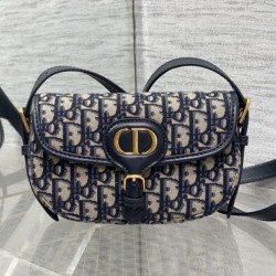 Replica Borse  Dior Bobby media East-West Dior Oblique jacquard Nero