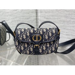 Borse Dior Bobby media East-West Dior Oblique jacquard Nero